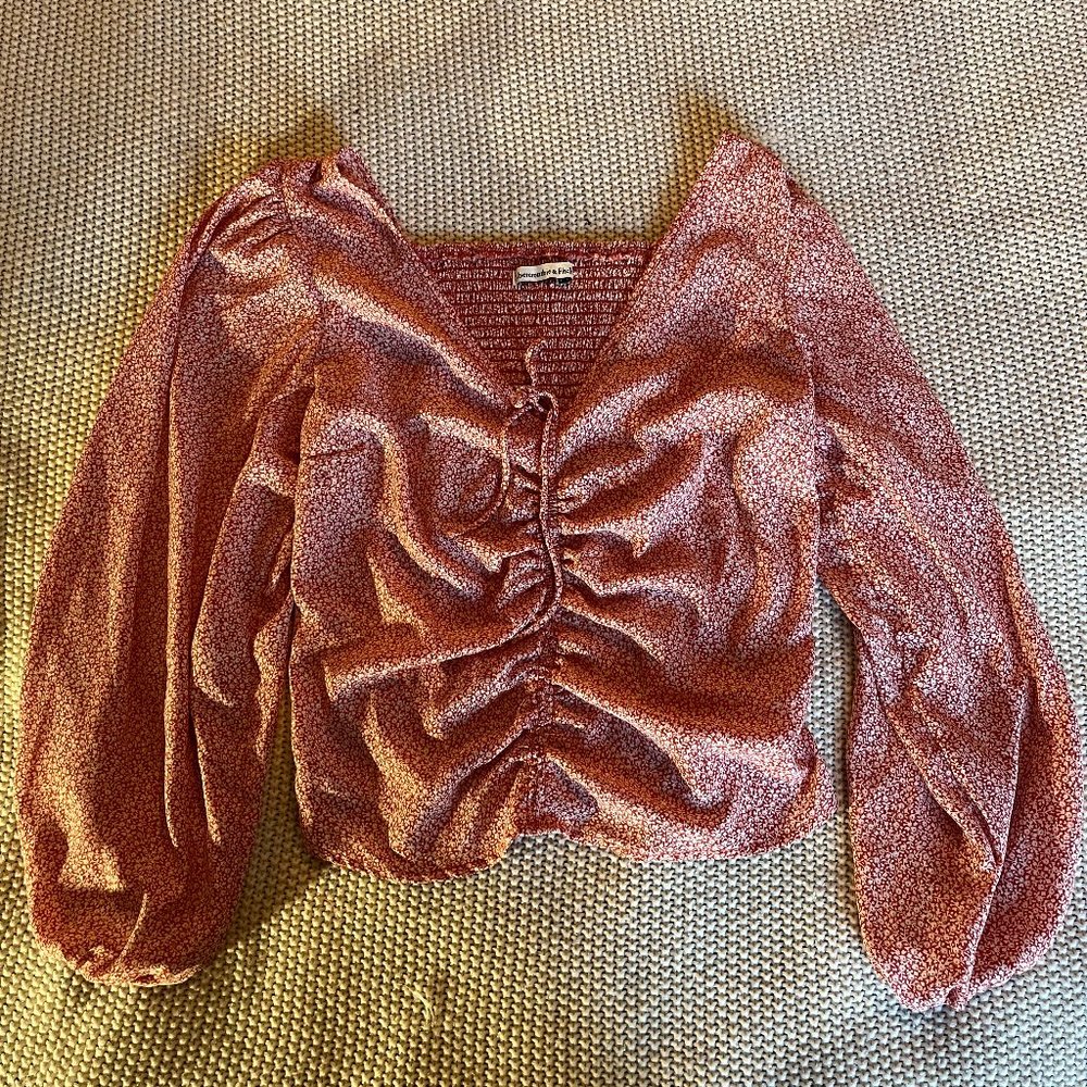 Abercrombie Red Blouse